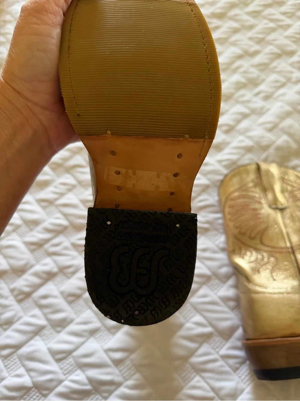 Gold Western Cowboy Boots